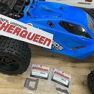 Team Corally Kronos XTR, BASHERQUEEN carbon fiber parts!